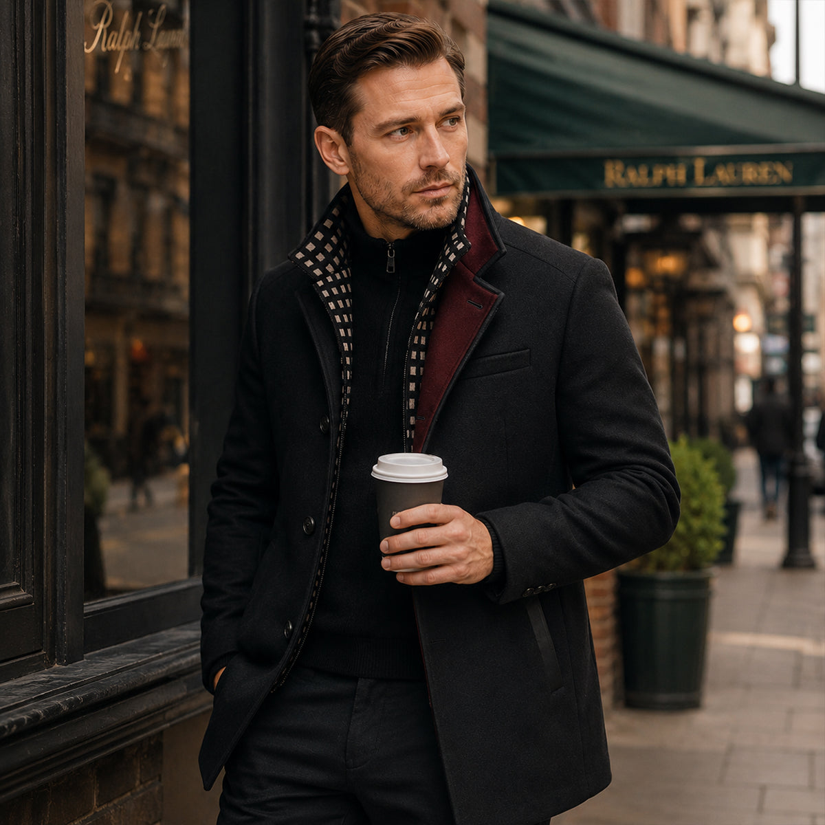 Yardley Wool Blend Trench Coat