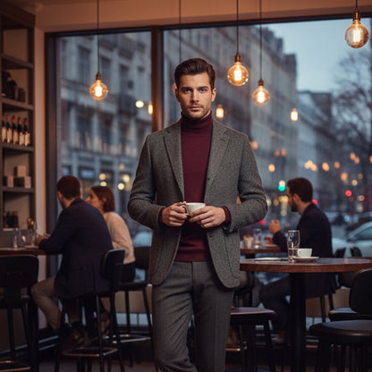 Arden – Tweed-Sakko mit Fischgratmuster