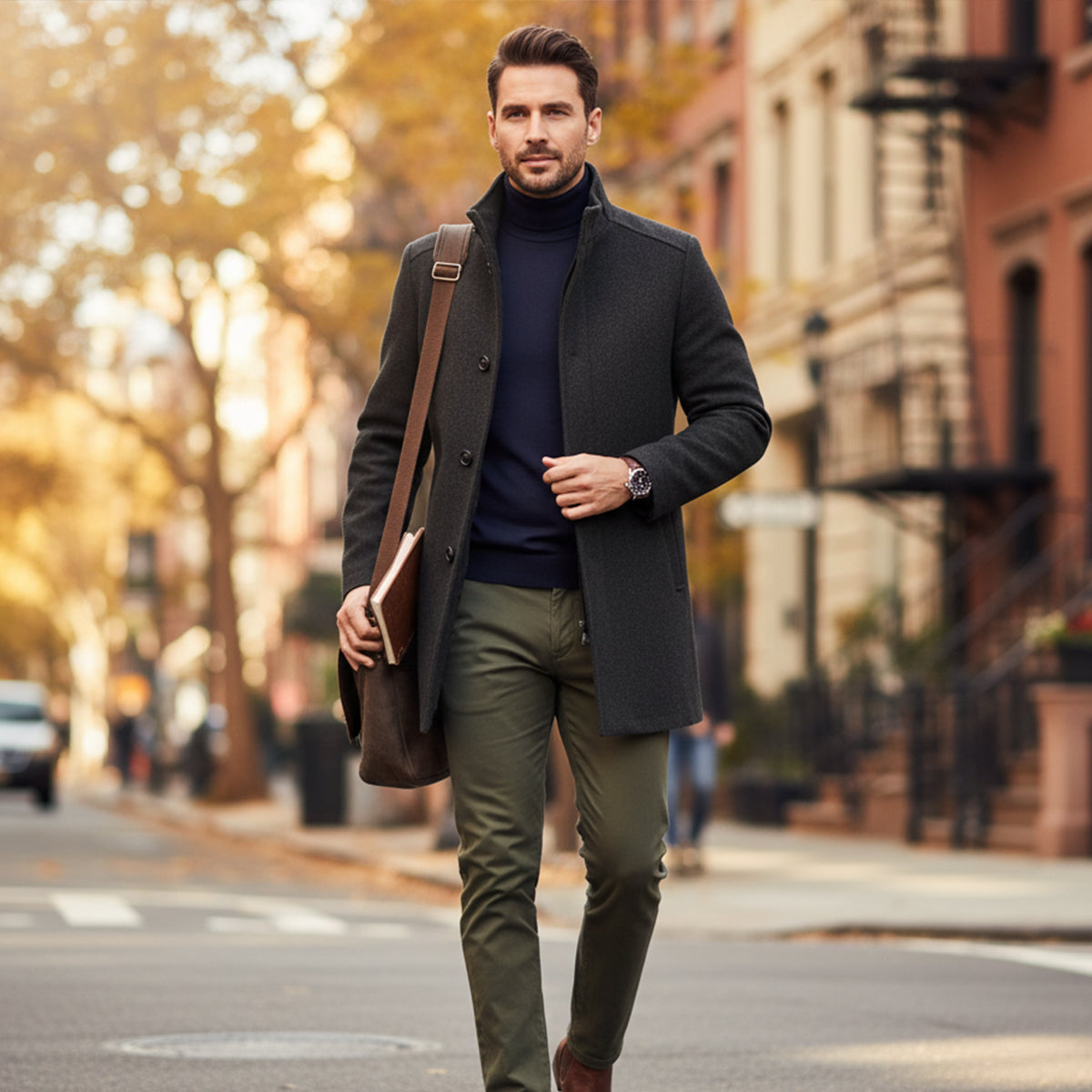Burford – Cappotto in misto lana