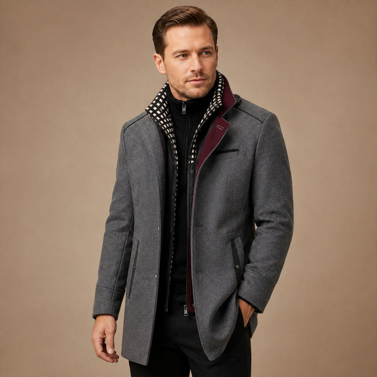 Yardley Wool Blend Trench Coat