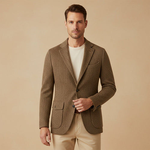 Arden – Tweed-Sakko mit Fischgratmuster