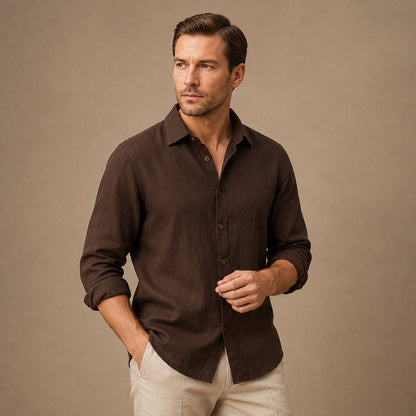 Ashcombe Linen Long Sleeve Shirt