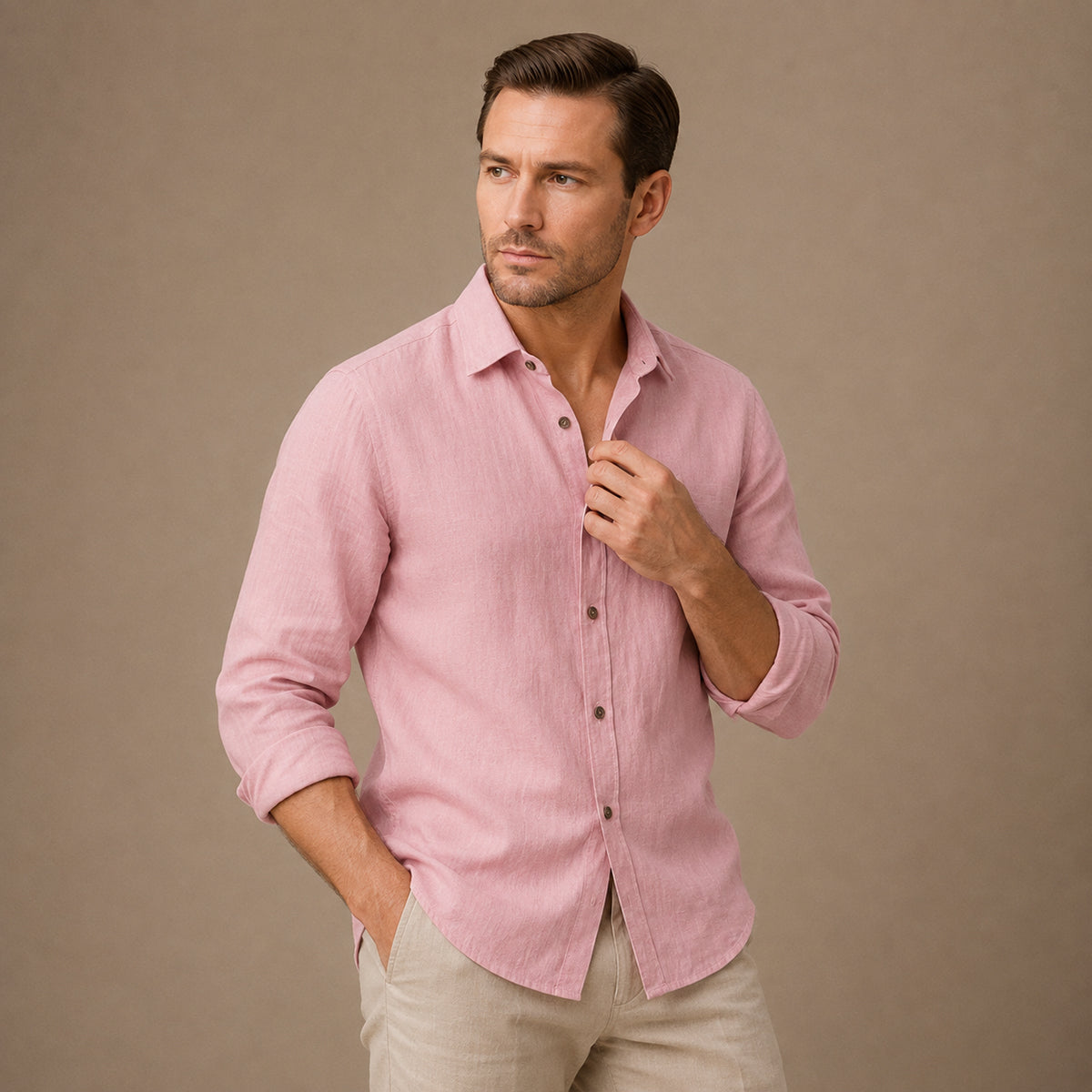 Ashcombe Linen Long Sleeve Shirt