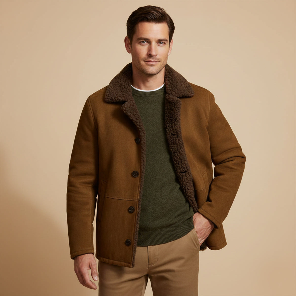 Clifford – Mantel mit Sherpa-Kragen